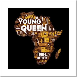 Young Queen Africa Posters and Art